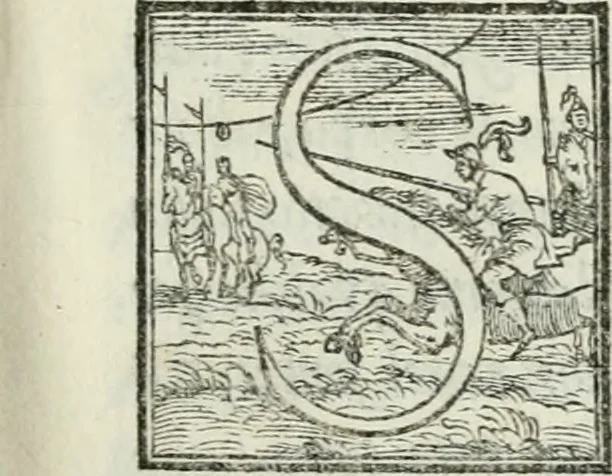 An illustration from De le lettere di m. Clavdio Tolomei lib. sette. Con vna breve dichiarazione in fine di tvtto l'ordin de l'ortografia di qvesta opera, 1547, leaf 178