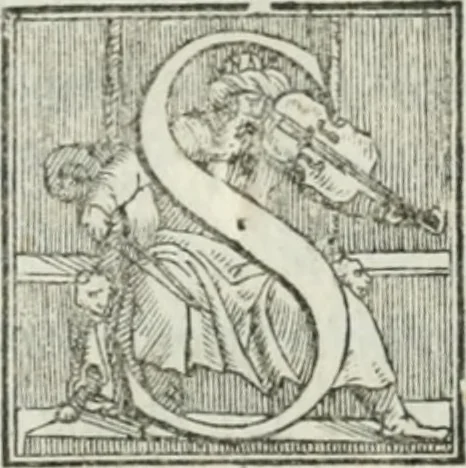 An illustration from De le lettere di m. Clavdio Tolomei lib. sette. Con vna breve dichiarazione in fine di tvtto l'ordin de l'ortografia di qvesta opera, 1547, leaf 179