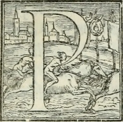 An illustration from De le lettere di m. Clavdio Tolomei lib. sette. Con vna breve dichiarazione in fine di tvtto l'ordin de l'ortografia di qvesta opera, 1547, leaf 180