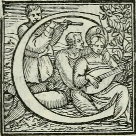 An illustration from De le lettere di m. Clavdio Tolomei lib. sette. Con vna breve dichiarazione in fine di tvtto l'ordin de l'ortografia di qvesta opera, 1547, leaf 196