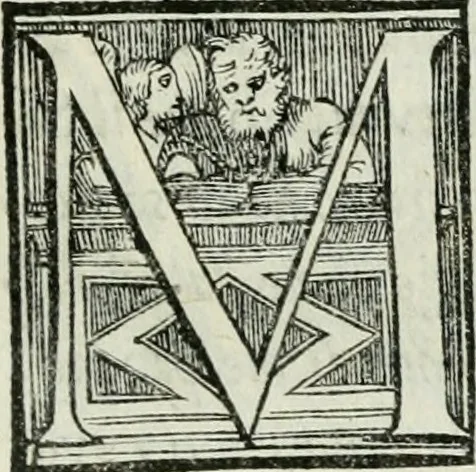 An illustration from De le lettere di m. Clavdio Tolomei lib. sette. Con vna breve dichiarazione in fine di tvtto l'ordin de l'ortografia di qvesta opera, 1547, leaf 208