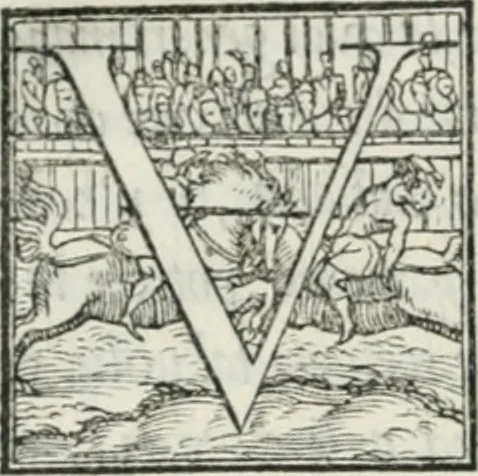 An illustration from De le lettere di m. Clavdio Tolomei lib. sette. Con vna breve dichiarazione in fine di tvtto l'ordin de l'ortografia di qvesta opera, 1547, leaf 209