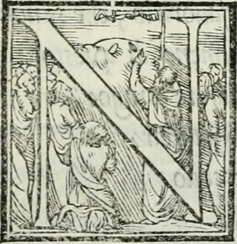 An illustration from De le lettere di m. Clavdio Tolomei lib. sette. Con vna breve dichiarazione in fine di tvtto l'ordin de l'ortografia di qvesta opera, 1547, leaf 220