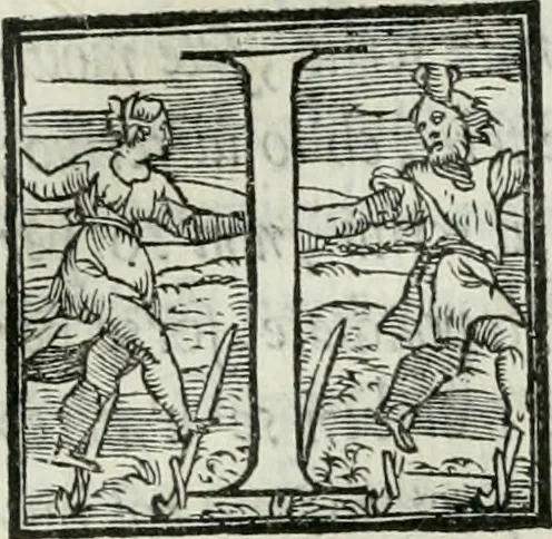 An illustration from De le lettere di m. Clavdio Tolomei lib. sette. Con vna breve dichiarazione in fine di tvtto l'ordin de l'ortografia di qvesta opera, 1547, leaf 224