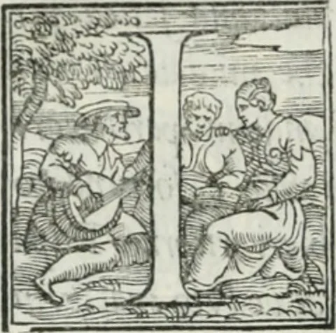 An illustration from De le lettere di m. Clavdio Tolomei lib. sette. Con vna breve dichiarazione in fine di tvtto l'ordin de l'ortografia di qvesta opera, 1547, leaf 227