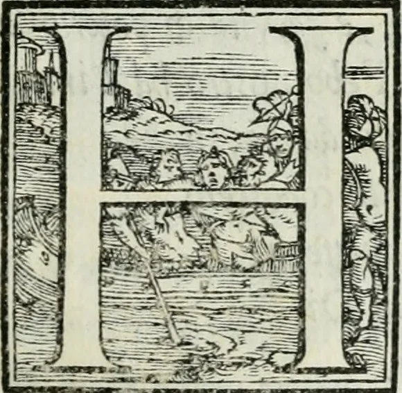 An illustration from De le lettere di m. Clavdio Tolomei lib. sette. Con vna breve dichiarazione in fine di tvtto l'ordin de l'ortografia di qvesta opera, 1547, leaf 236