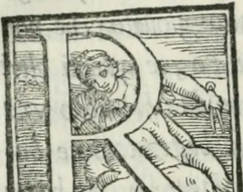 An illustration from De le lettere di m. Clavdio Tolomei lib. sette. Con vna breve dichiarazione in fine di tvtto l'ordin de l'ortografia di qvesta opera, 1547, leaf 249