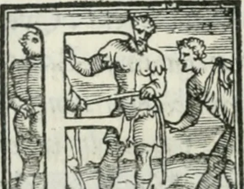 An illustration from De le lettere di m. Clavdio Tolomei lib. sette. Con vna breve dichiarazione in fine di tvtto l'ordin de l'ortografia di qvesta opera, 1547, leaf 283