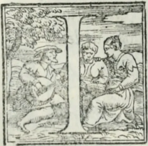 An illustration from De le lettere di m. Clavdio Tolomei lib. sette. Con vna breve dichiarazione in fine di tvtto l'ordin de l'ortografia di qvesta opera, 1547, leaf 287