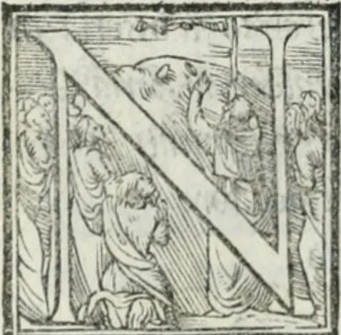 An illustration from De le lettere di m. Clavdio Tolomei lib. sette. Con vna breve dichiarazione in fine di tvtto l'ordin de l'ortografia di qvesta opera, 1547, leaf 317