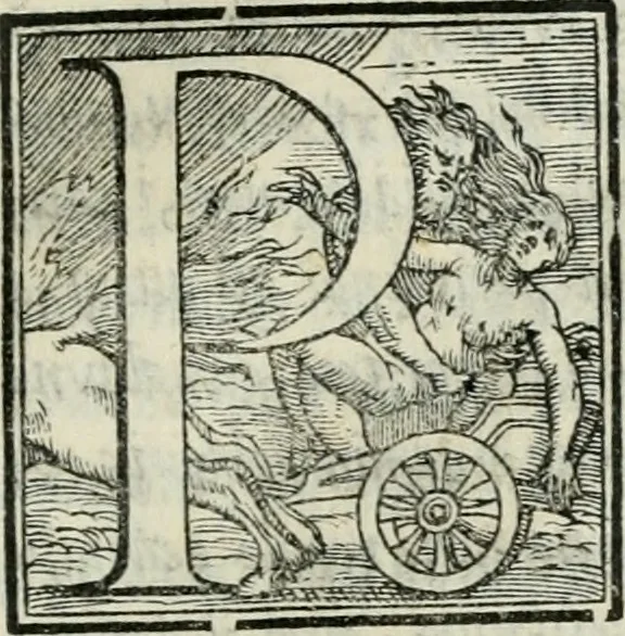 An illustration from De le lettere di m. Clavdio Tolomei lib. sette. Con vna breve dichiarazione in fine di tvtto l'ordin de l'ortografia di qvesta opera, 1547, leaf 322