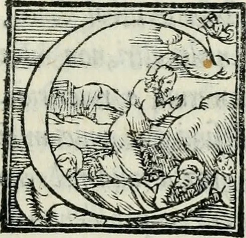An illustration from De le lettere di m. Clavdio Tolomei lib. sette. Con vna breve dichiarazione in fine di tvtto l'ordin de l'ortografia di qvesta opera, 1547, leaf 328