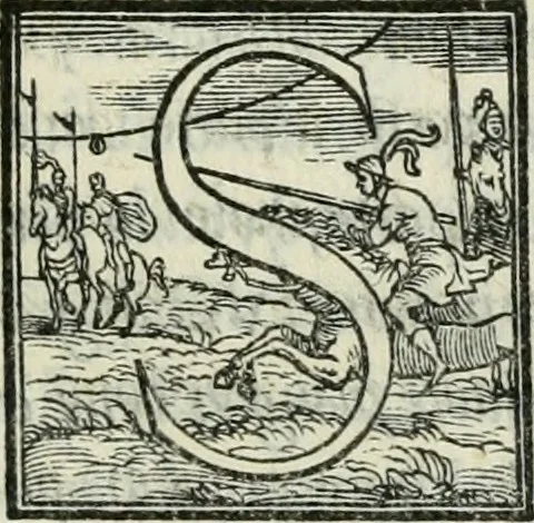An illustration from De le lettere di m. Clavdio Tolomei lib. sette. Con vna breve dichiarazione in fine di tvtto l'ordin de l'ortografia di qvesta opera, 1547, leaf 346