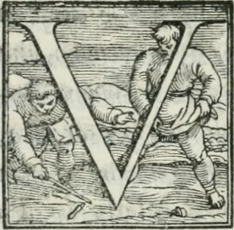 An illustration from De le lettere di m. Clavdio Tolomei lib. sette. Con vna breve dichiarazione in fine di tvtto l'ordin de l'ortografia di qvesta opera, 1547, leaf 359