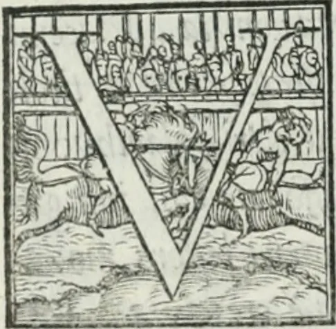 An illustration from De le lettere di m. Clavdio Tolomei lib. sette. Con vna breve dichiarazione in fine di tvtto l'ordin de l'ortografia di qvesta opera, 1547, leaf 365