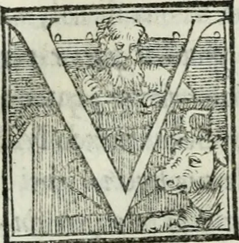 An illustration from De le lettere di m. Clavdio Tolomei lib. sette. Con vna breve dichiarazione in fine di tvtto l'ordin de l'ortografia di qvesta opera, 1547, leaf 366