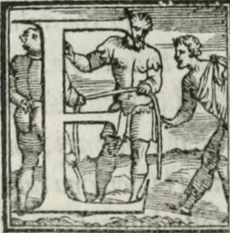 An illustration from De le lettere di m. Clavdio Tolomei lib. sette. Con vna breve dichiarazione in fine di tvtto l'ordin de l'ortografia di qvesta opera, 1547, leaf 385