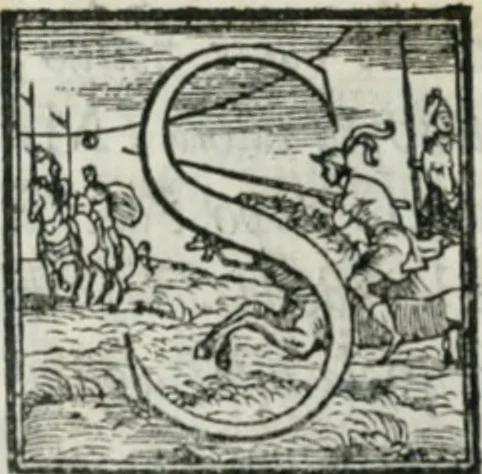 An illustration from De le lettere di m. Clavdio Tolomei lib. sette. Con vna breve dichiarazione in fine di tvtto l'ordin de l'ortografia di qvesta opera, 1547, leaf 387