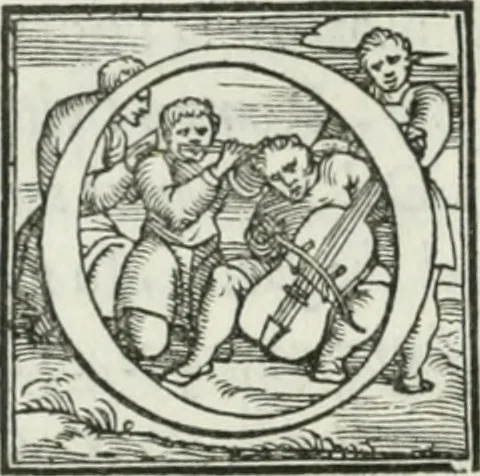 An illustration from De le lettere di m. Clavdio Tolomei lib. sette. Con vna breve dichiarazione in fine di tvtto l'ordin de l'ortografia di qvesta opera, 1547, leaf 393