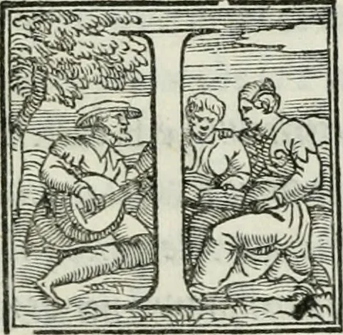 An illustration from De le lettere di m. Clavdio Tolomei lib. sette. Con vna breve dichiarazione in fine di tvtto l'ordin de l'ortografia di qvesta opera, 1547, leaf 398