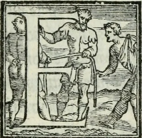 An illustration from De le lettere di m. Clavdio Tolomei lib. sette. Con vna breve dichiarazione in fine di tvtto l'ordin de l'ortografia di qvesta opera, 1547, leaf 404