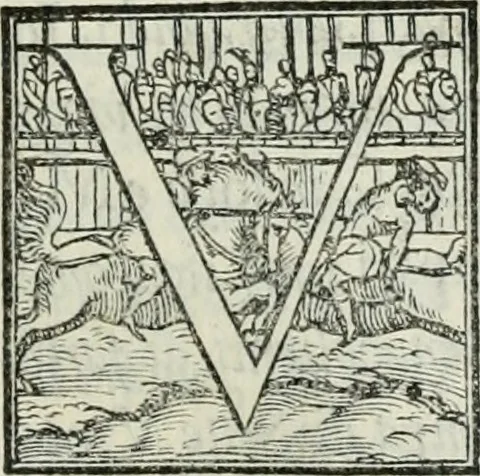 An illustration from De le lettere di m. Clavdio Tolomei lib. sette. Con vna breve dichiarazione in fine di tvtto l'ordin de l'ortografia di qvesta opera, 1547, leaf 414