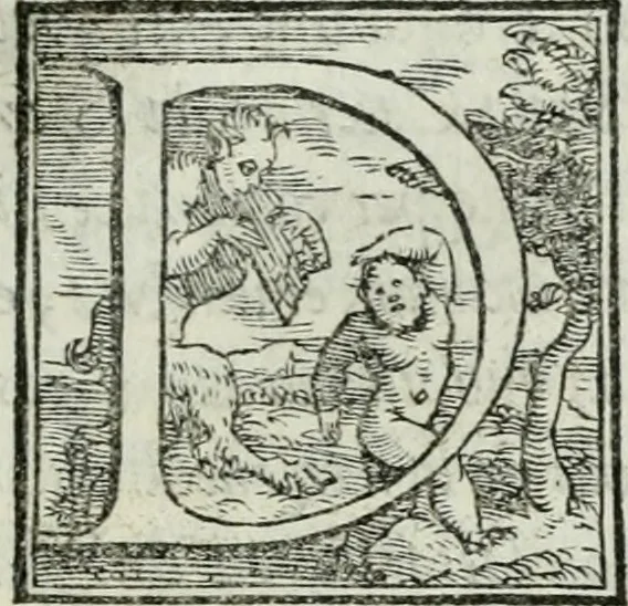 An illustration from De le lettere di m. Clavdio Tolomei lib. sette. Con vna breve dichiarazione in fine di tvtto l'ordin de l'ortografia di qvesta opera, 1547, leaf 420