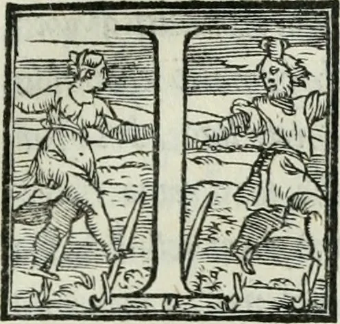 An illustration from De le lettere di m. Clavdio Tolomei lib. sette. Con vna breve dichiarazione in fine di tvtto l'ordin de l'ortografia di qvesta opera, 1547, leaf 442