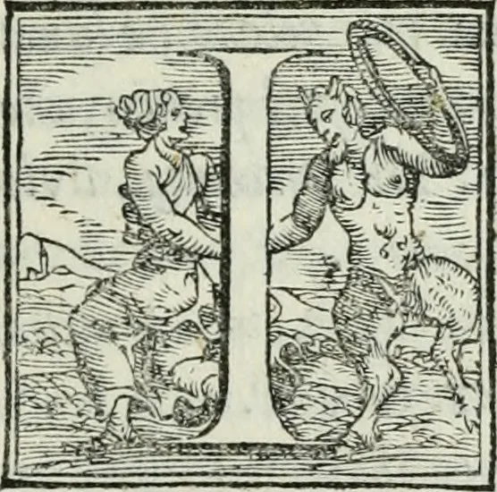 An illustration from De le lettere di m. Clavdio Tolomei lib. sette. Con vna breve dichiarazione in fine di tvtto l'ordin de l'ortografia di qvesta opera, 1547, leaf 442