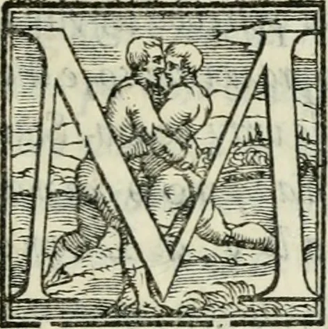 An illustration from De le lettere di m. Clavdio Tolomei lib. sette. Con vna breve dichiarazione in fine di tvtto l'ordin de l'ortografia di qvesta opera, 1547, leaf 70