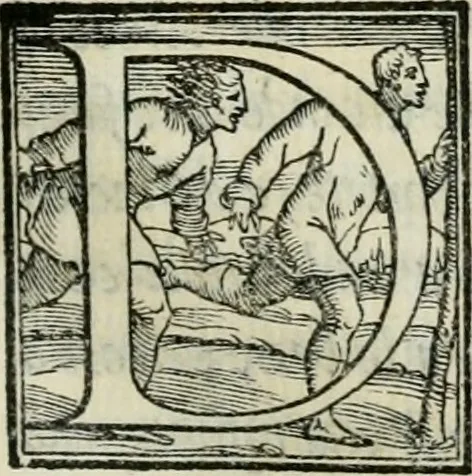An illustration from De le lettere di m. Clavdio Tolomei lib. sette. Con vna breve dichiarazione in fine di tvtto l'ordin de l'ortografia di qvesta opera, 1547, leaf 72