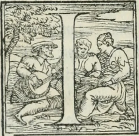An illustration from De le lettere di m. Clavdio Tolomei lib. sette. Con vna breve dichiarazione in fine di tvtto l'ordin de l'ortografia di qvesta opera, 1547, leaf 9