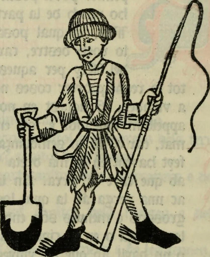 An illustration from De les costumes des homens e debs oficis dels nobles, sobrel Joch des escachs, 1900, leaf 85