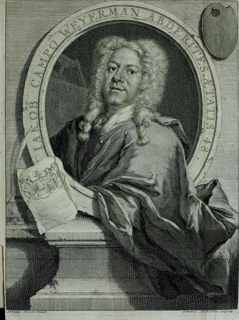 An illustration from De levens-beschryvingen der Nederlandsche konst-schilders en konst-schilderessen, met een uytbreyding over de schilder-konst der ouden, 1729, leaf 22