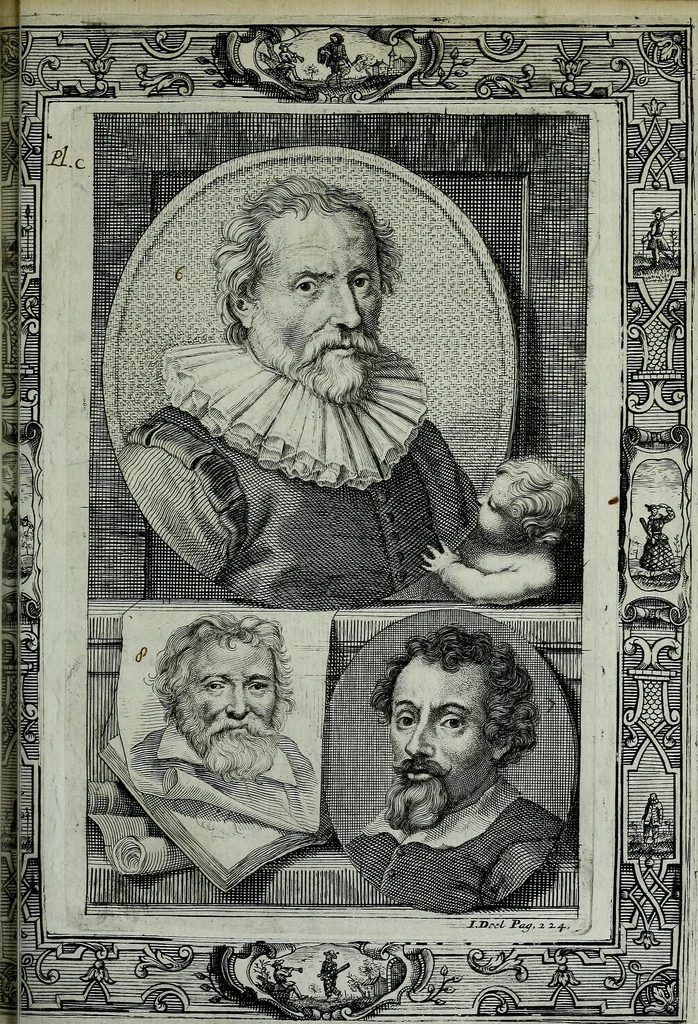 An illustration from De levens-beschryvingen der Nederlandsche konst-schilders en konst-schilderessen, met een uytbreyding over de schilder-konst der ouden, 1729, leaf 251
