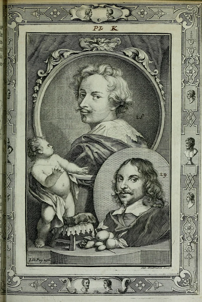 An illustration from De levens-beschryvingen der Nederlandsche konst-schilders en konst-schilderessen, met een uytbreyding over de schilder-konst der ouden, 1729, leaf 327