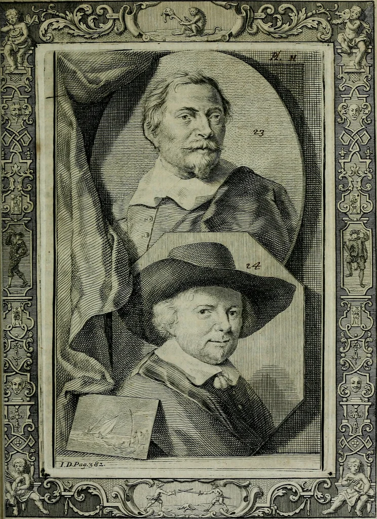 An illustration from De levens-beschryvingen der Nederlandsche konst-schilders en konst-schilderessen, met een uytbreyding over de schilder-konst der ouden, 1729, leaf 419