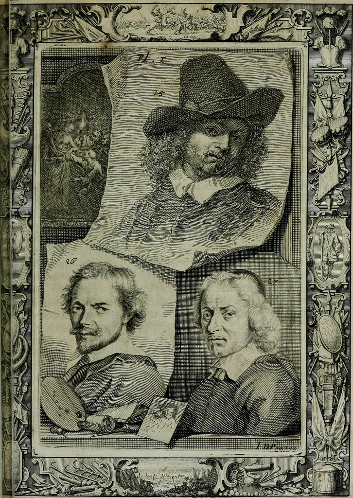 An illustration from De levens-beschryvingen der Nederlandsche konst-schilders en konst-schilderessen, met een uytbreyding over de schilder-konst der ouden, 1729, leaf 431