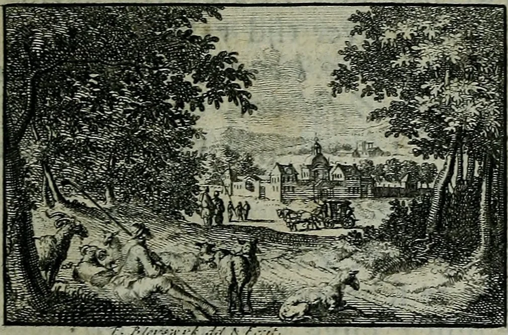 An illustration from De levens-beschryvingen der Nederlandsche konst-schilders en konst-schilderessen, met een uytbreyding over de schilder-konst der ouden, 1729, leaf 104