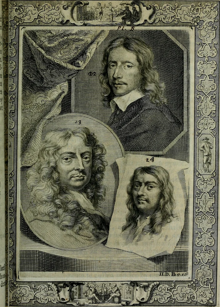 An illustration from De levens-beschryvingen der Nederlandsche konst-schilders en konst-schilderessen, met een uytbreyding over de schilder-konst der ouden, 1729, leaf 156