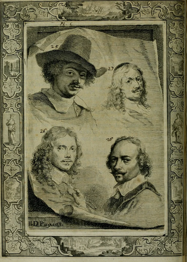 An illustration from De levens-beschryvingen der Nederlandsche konst-schilders en konst-schilderessen, met een uytbreyding over de schilder-konst der ouden, 1729, leaf 193