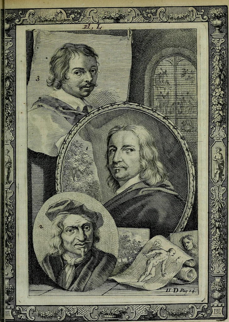 An illustration from De levens-beschryvingen der Nederlandsche konst-schilders en konst-schilderessen, met een uytbreyding over de schilder-konst der ouden, 1729, leaf 24