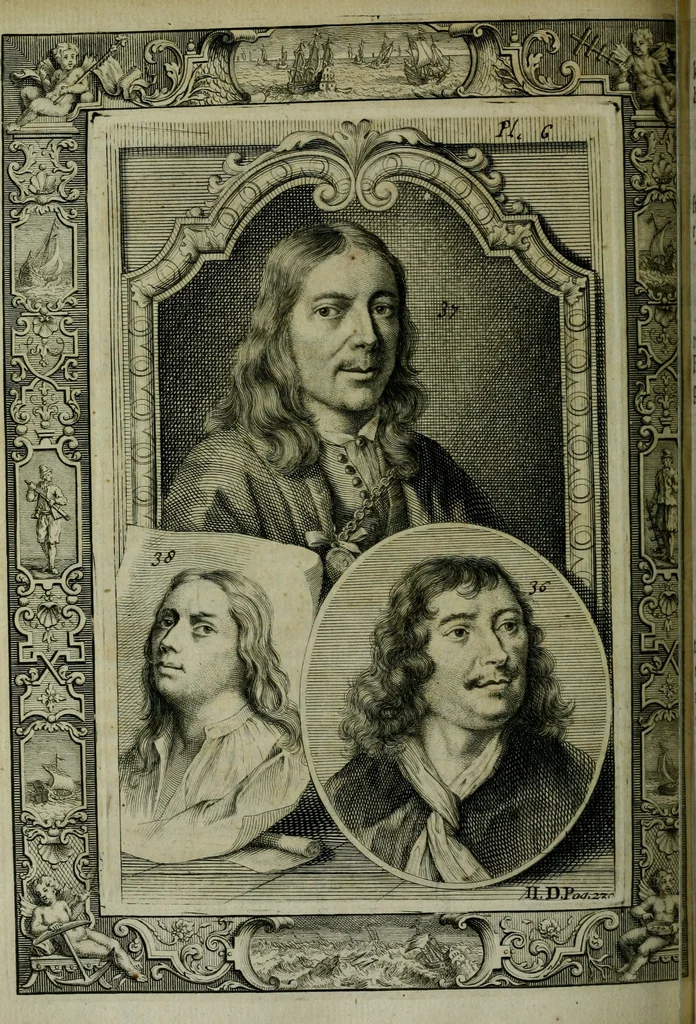 An illustration from De levens-beschryvingen der Nederlandsche konst-schilders en konst-schilderessen, met een uytbreyding over de schilder-konst der ouden, 1729, leaf 257