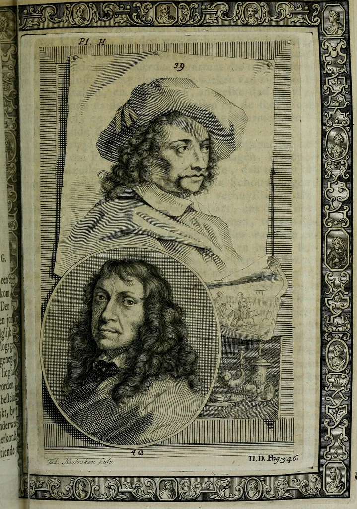 An illustration from De levens-beschryvingen der Nederlandsche konst-schilders en konst-schilderessen, met een uytbreyding over de schilder-konst der ouden, 1729, leaf 286