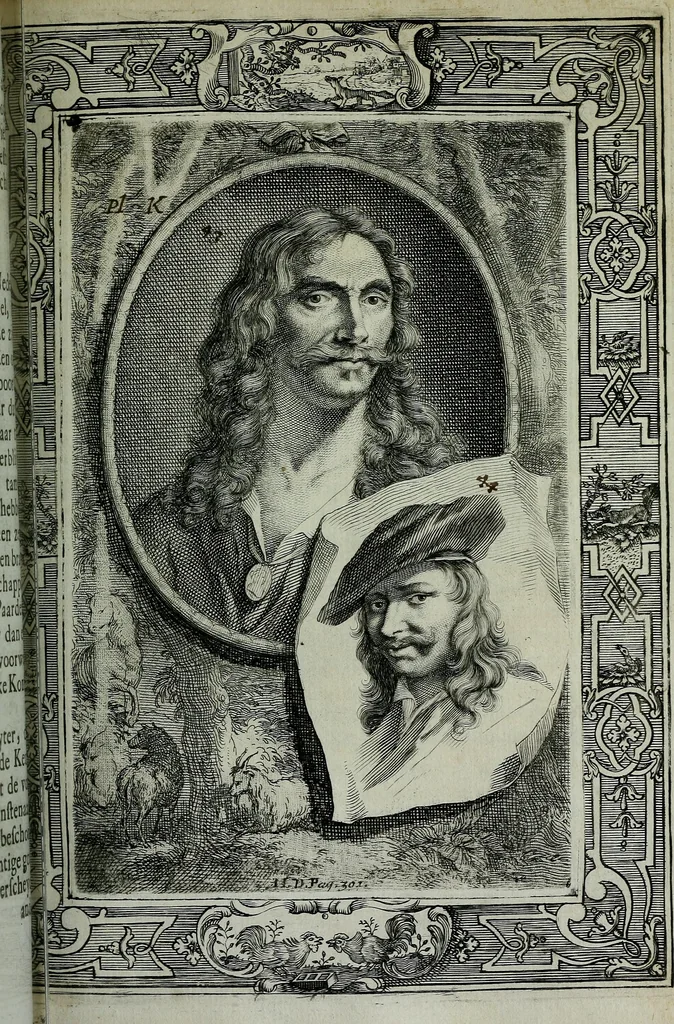 An illustration from De levens-beschryvingen der Nederlandsche konst-schilders en konst-schilderessen, met een uytbreyding over de schilder-konst der ouden, 1729, leaf 342