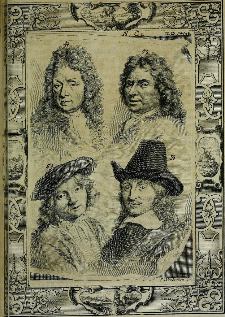 An illustration from De levens-beschryvingen der Nederlandsche konst-schilders en konst-schilderessen, met een uytbreyding over de schilder-konst der ouden, 1729, leaf 432