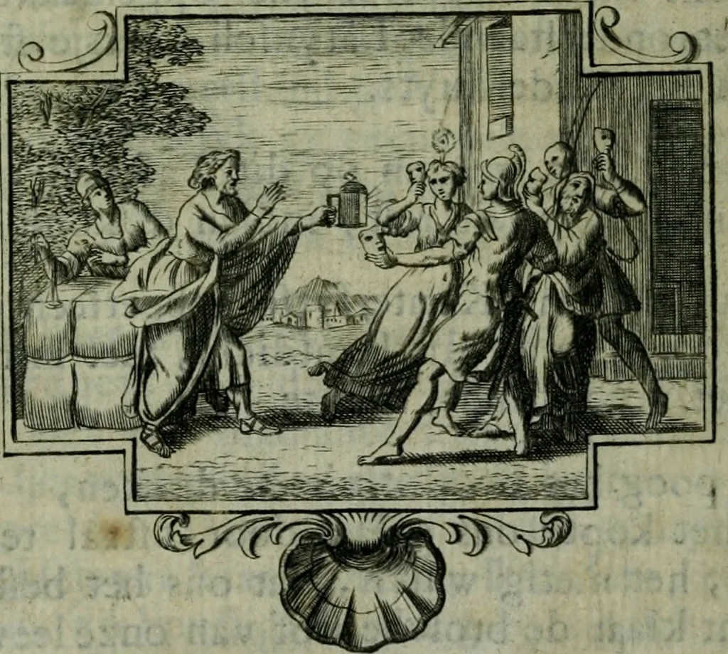 An illustration from De levens-beschryvingen der Nederlandsche konst-schilders en konst-schilderessen, met een uytbreyding over de schilder-konst der ouden, 1729, leaf 79