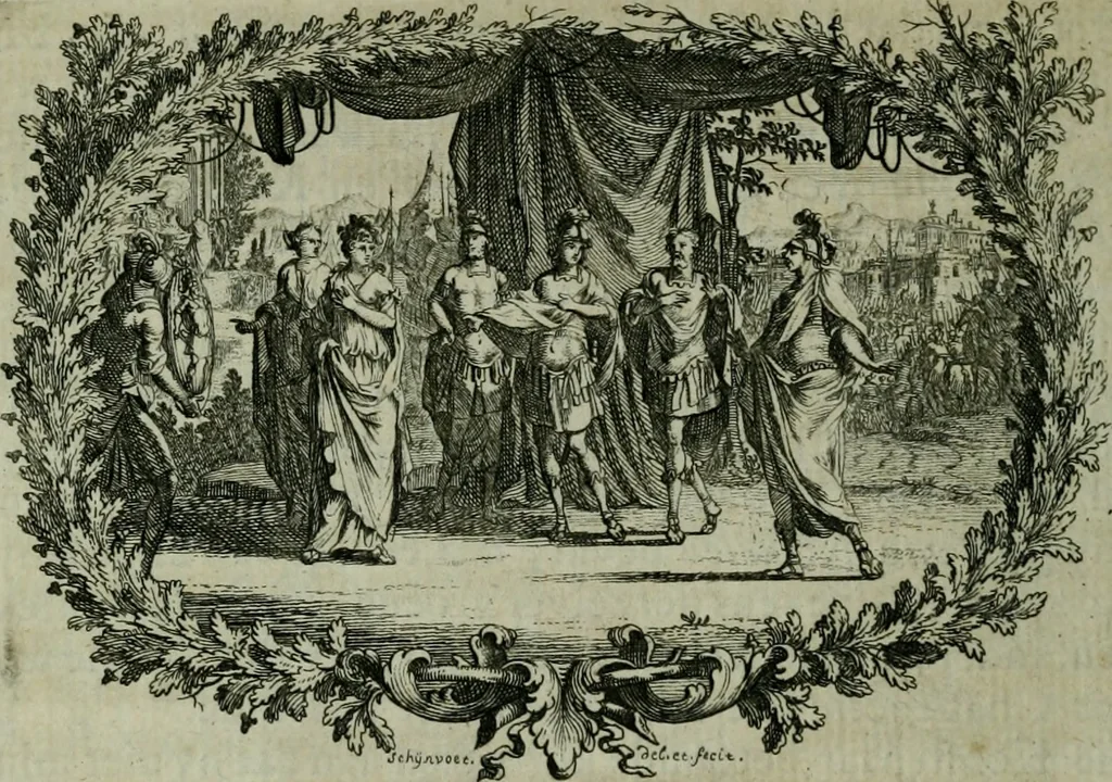 An illustration from De levens-beschryvingen der Nederlandsche konst-schilders en konst-schilderessen, met een uytbreyding over de schilder-konst der ouden, 1729, leaf 141