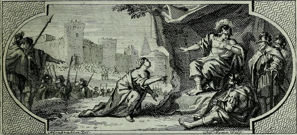 An illustration from De levens-beschryvingen der Nederlandsche konst-schilders en konst-schilderessen, met een uytbreyding over de schilder-konst der ouden, 1729, leaf 242