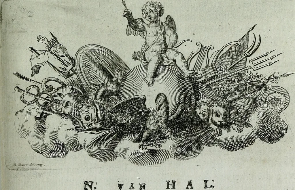 An illustration from De levens-beschryvingen der Nederlandsche konst-schilders en konst-schilderessen, met een uytbreyding over de schilder-konst der ouden, 1729, leaf 374